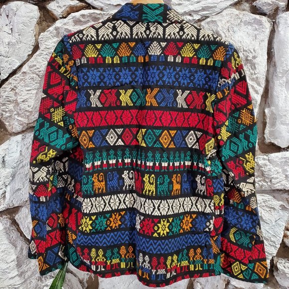 Vintage Mexican Western Cat Handmade Jacket Coat - Picture 3 of 6